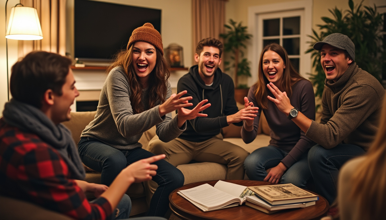 partagez des soirées exceptionnelles entre amis grâce à des jeux de mimes improvisés : rires, créativité et souvenirs mémorables garantis !