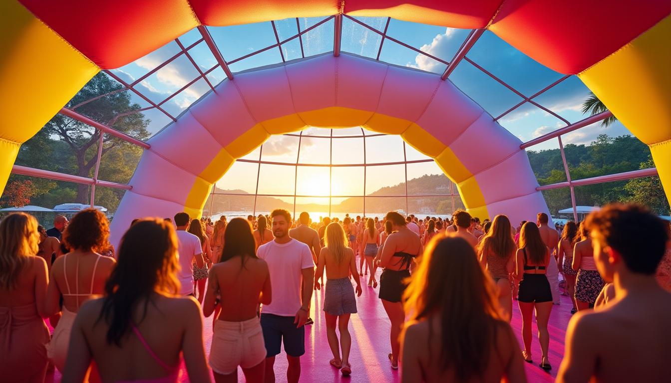 Découvrez pourquoi la boîte de nuit gonflable est l’attraction de l’été