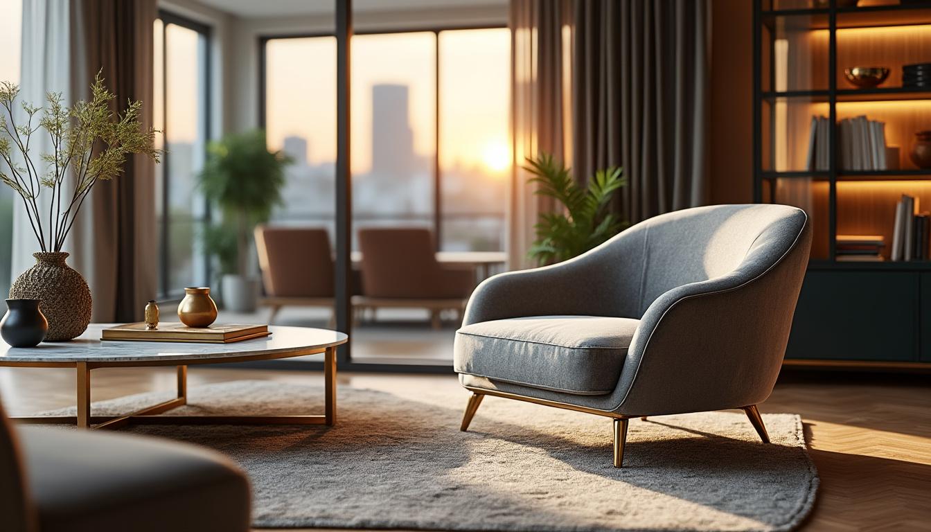 Les secrets d’une déco chic avec doré réussie dans un petit espace