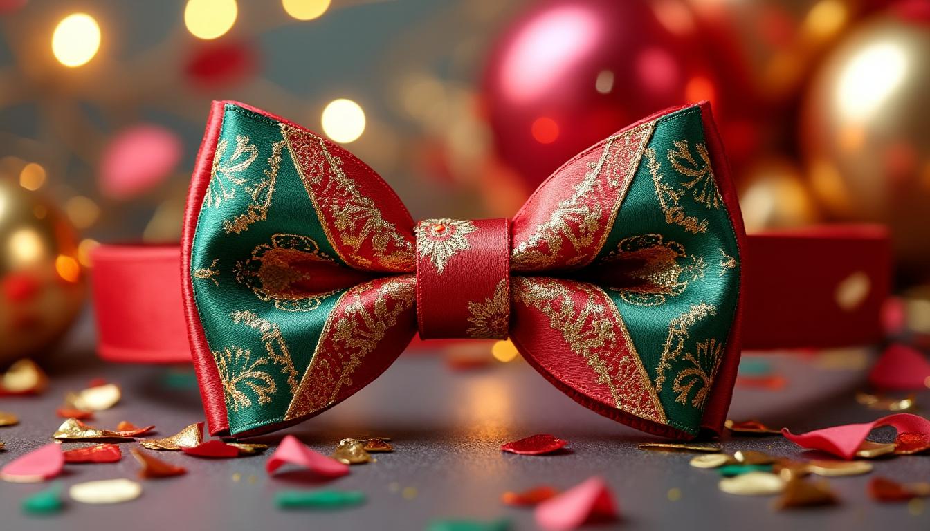 découvrez comment réaliser un nœud papillon fun et tendance avec un ruban, pour apporter une touche originale et élégante à vos tenues de fête.