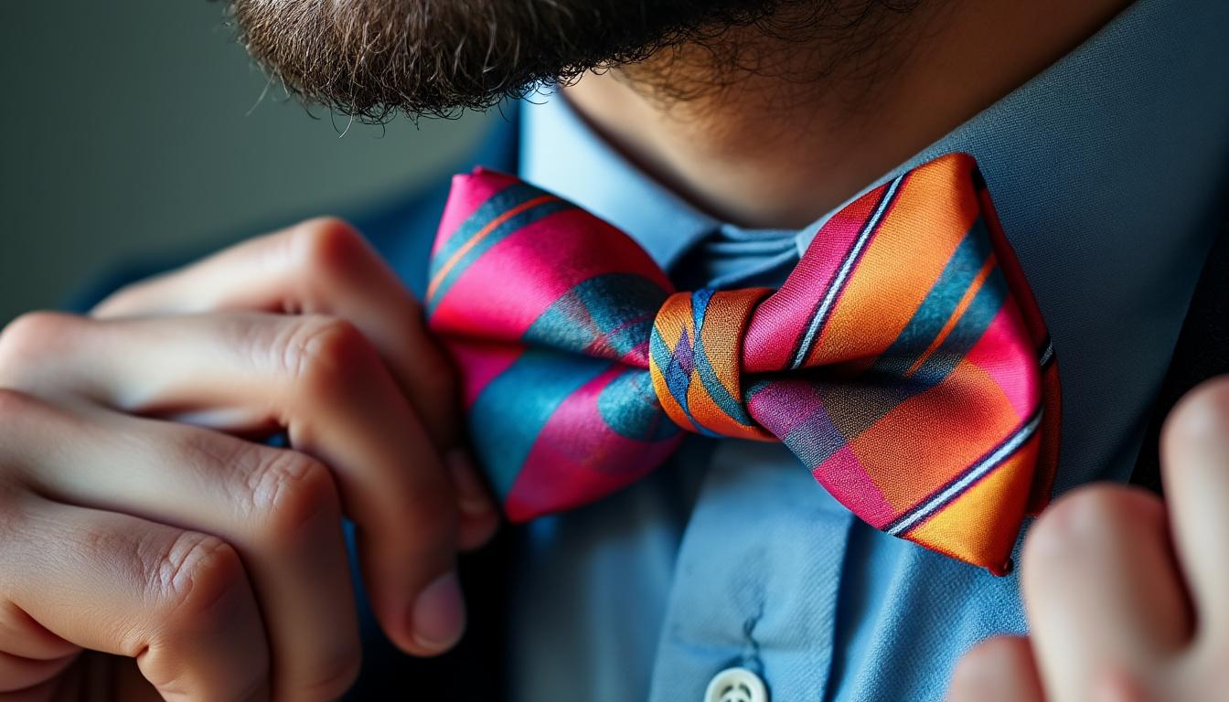 L’art de la fête : comment faire un nœud papillon fun avec un ruban tendance