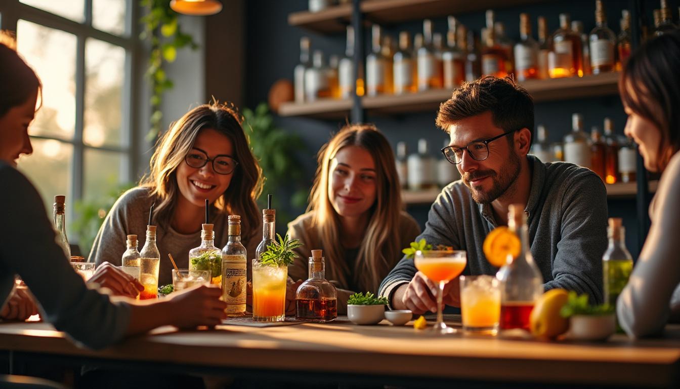 Mixologie maison entre amis : explorez des thématiques de cocktails originales