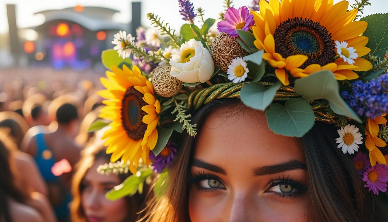 découvrez les meilleures idées de couronnes de fleurs bohème pour sublimer votre look lors des festivals de musique. style, créativité et tendance au rendez-vous !