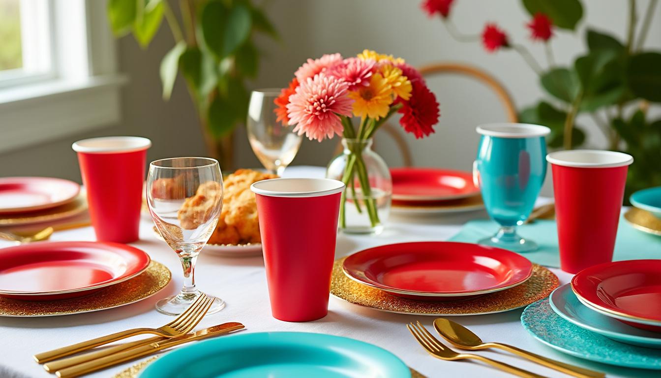 découvrez 5 idées créatives pour sublimer votre prochaine fête avec de la vaisselle jetable élégante, alliant praticité et style pour impressionner vos invités.