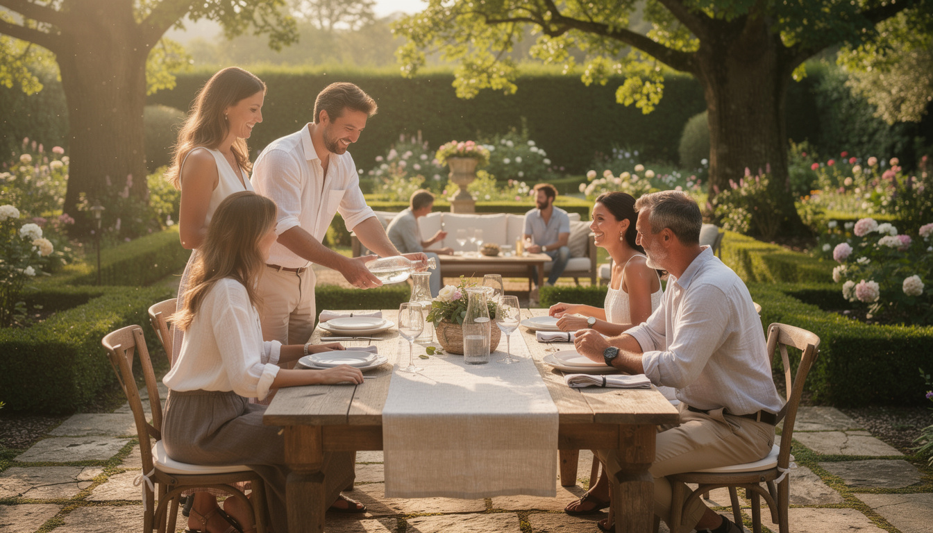 Les tendances pour une fête en extérieur privé