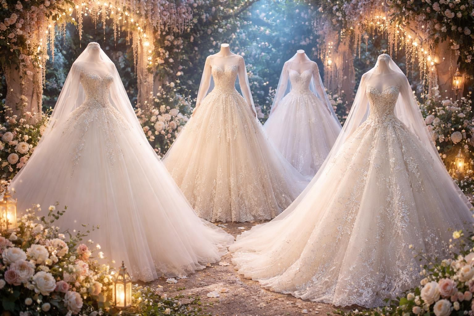Les robes de mariée de luxe style princesse idéales pour un mariage féerique
