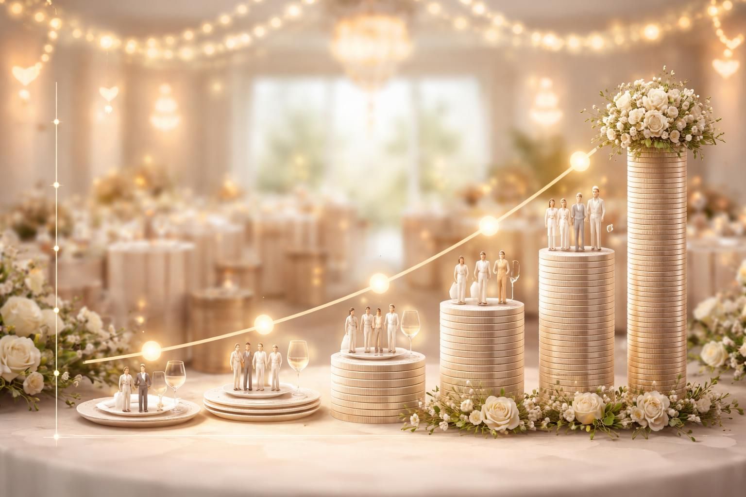 Comment le prix moyen d’un mariage change selon le nombre d&rsquo;invités