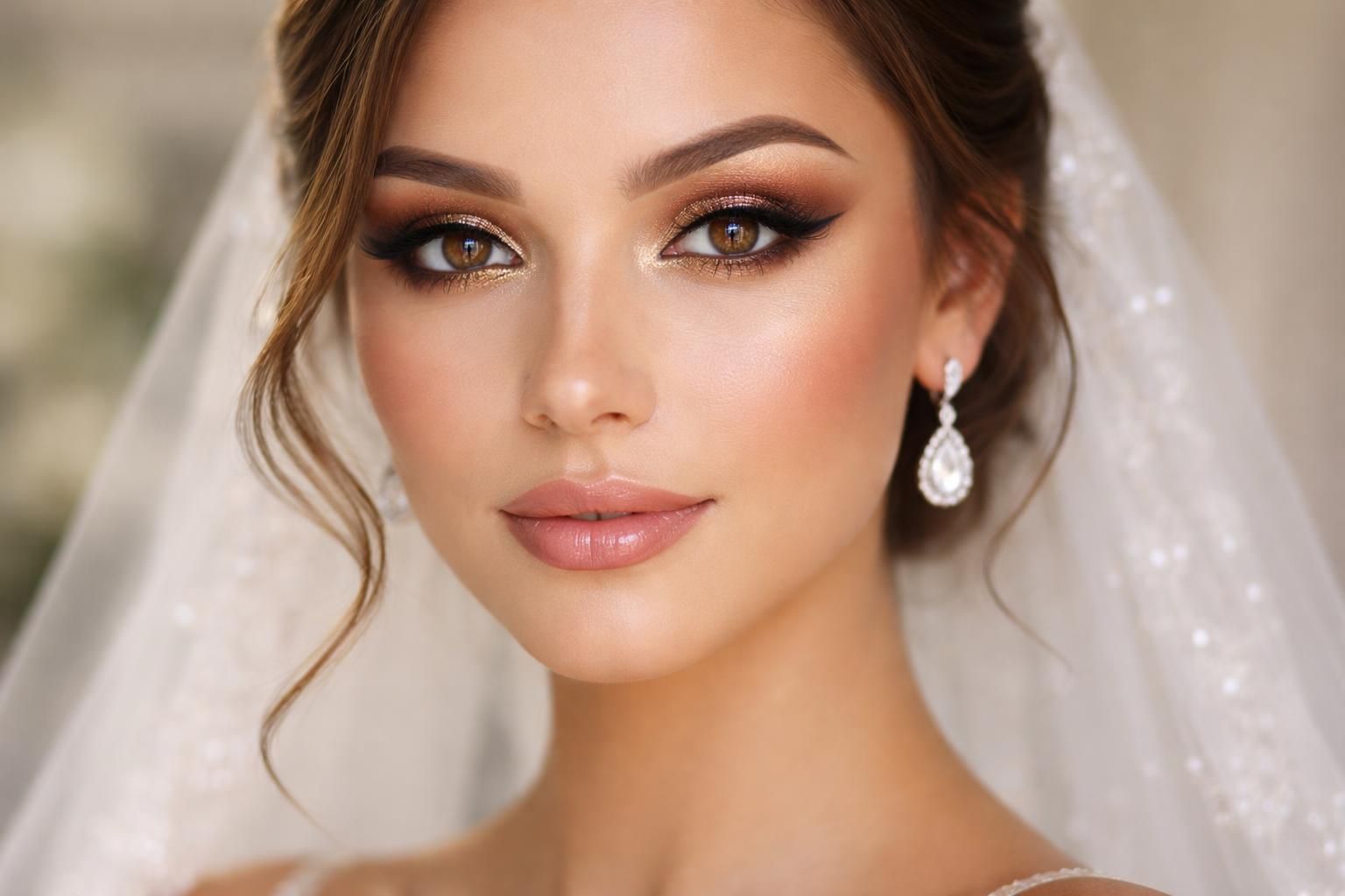 Découvrez des maquillages de mariage pour les yeux marron qui éblouissent