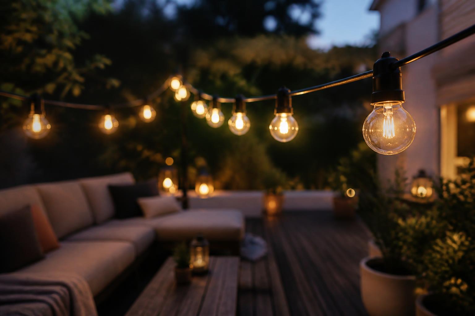 Transformez votre espace extérieur avec une guirlande lumineuse pour jardin